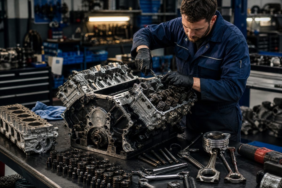 泄密-发动机大修视频教程·V8引擎完整拆装演示